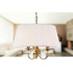 Suspension 3 ampoules langham, laiton antique, avec abat-jour 