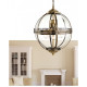 Suspension 3 ampoules mayfair, laiton antique 