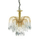 Suspension 3 ampoules waterfall - Coloris au choix Or