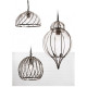Suspension 32 cm pascal, chrome et verre 