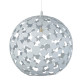 Suspension 40 cm avalon, métal blanc 
