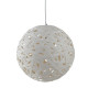 Suspension 40 cm avalon, rotin blanc 