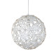 Suspension 50 cm avalon, bois blanc mat 