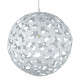 Suspension 50 cm avalon, métal blanc 