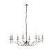 Suspension 8 ampoules stanford, laiton antique Nickel