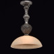 Suspension argentée country 1 ampoule 221 cm 