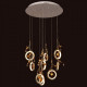 Suspension argentée elegance   132 cm 