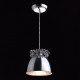 Suspension argentée flora 1 ampoule 115 cm 
