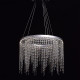 Suspension argentéeée crystal   153 cm 