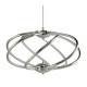 Suspension bardot, chrome et acrylique, 42w 
