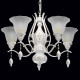 Suspension blanche country 5 ampoules 92 cm 