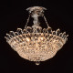 Suspension blanche crystal 12 ampoules 55 cm 