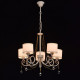 Suspension blanche elegance 5 ampoules 96 cm 