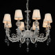 Suspension blanche elegance 8 ampoules 150 cm 