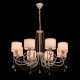 Suspension blanche elegance 8 ampoules 80 cm 
