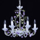Suspension blanche flora 6 ampoules 122 cm 