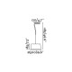 Suspension blanche hotel 3 ampoules 