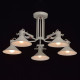 Suspension blanche loft 5 ampoules 35 cm 