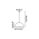 Suspension blanche magma 3 ampoules h162,5 cm 