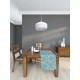 Suspension blanche megapolis 1 ampoule 190 cm 