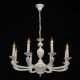 Suspension blanche neoclassic 8 ampoules 95 cm 