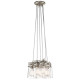 Suspension brinley, 6 ampoules - Coloris au choix Nickel