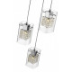 Suspension chrome ipswich 3 lumières 