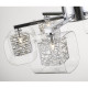 Suspension chrome nottingham 6 lumières 