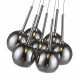 Suspension chrome warwick 7 lumières 