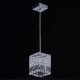 Suspension chromée crystal 1 ampoule 90 cm 
