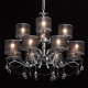 Suspension chromée elegance 12 ampoules 93 cm 
