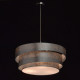 Suspension chromée elegance 3 ampoules 110 cm 