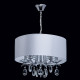 Suspension chromée elegance 5 ampoules 74 cm 