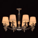 Suspension chromée elegance 8 ampoules 146 cm 