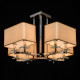 Suspension chromée elegance 8 ampoules 46 cm 