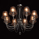 Suspension chromée elegance 8 ampoules 63 cm 