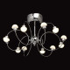 Suspension chromée megapolis 12 ampoules 33 cm 