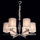 Suspension chromée megapolis 6 ampoules 146 cm 