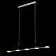 Suspension chromée techno 5 ampoules 165 cm 