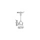 Suspension cuir noire fauna 