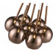 Suspension cuivre warwick 7 lumières 