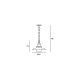 Suspension de jardin avenue 1 ampoule 