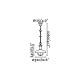 Suspension de jardin brun foncé estoril 1 ampoule 