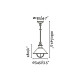 Suspension de jardin brun foncé nautica 1 ampoule 