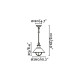 Suspension de jardin brun foncé nautica h 101 1 ampoule 