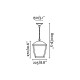 Suspension de jardin grise wilma 1 ampoule 
