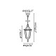 Suspension de jardin noire paris 1 ampoule 