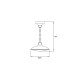 Suspension de jardin pergola led h550 49 ampoules 