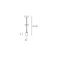 Suspension décorative dixie 1 ampoule 