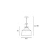 Suspension décorative nube 1 ampoule 